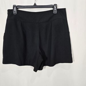Ann Taylor Loft Hight Waisted Culotte Black Flowy Shorts Size 6